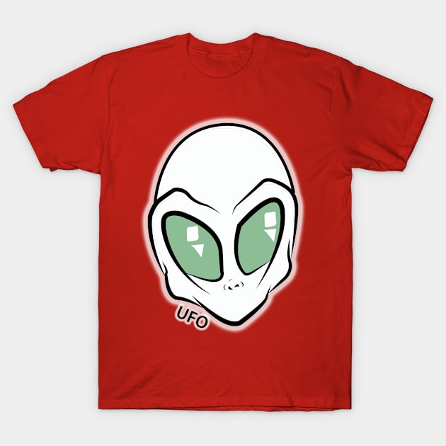 White Alien T-Shirt by GT Artland